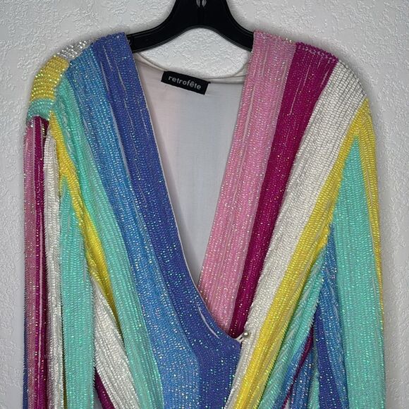 Retrofete Gabrielle Robe Dress in Unicorn Revolve Large - Picture 4 of 15